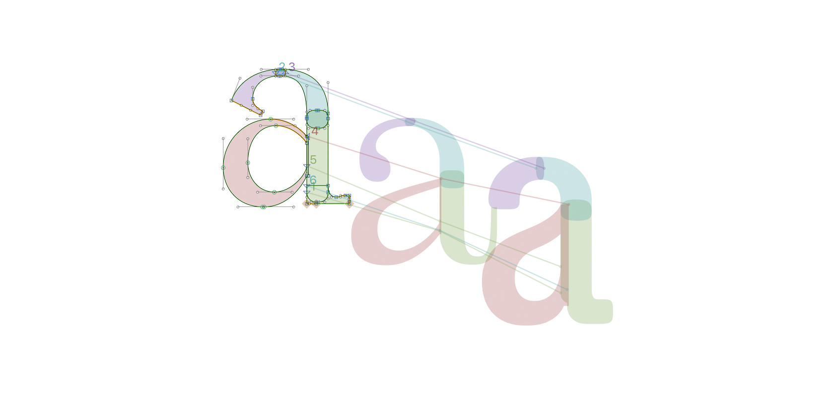 Основные мастера для вариативного шрифта