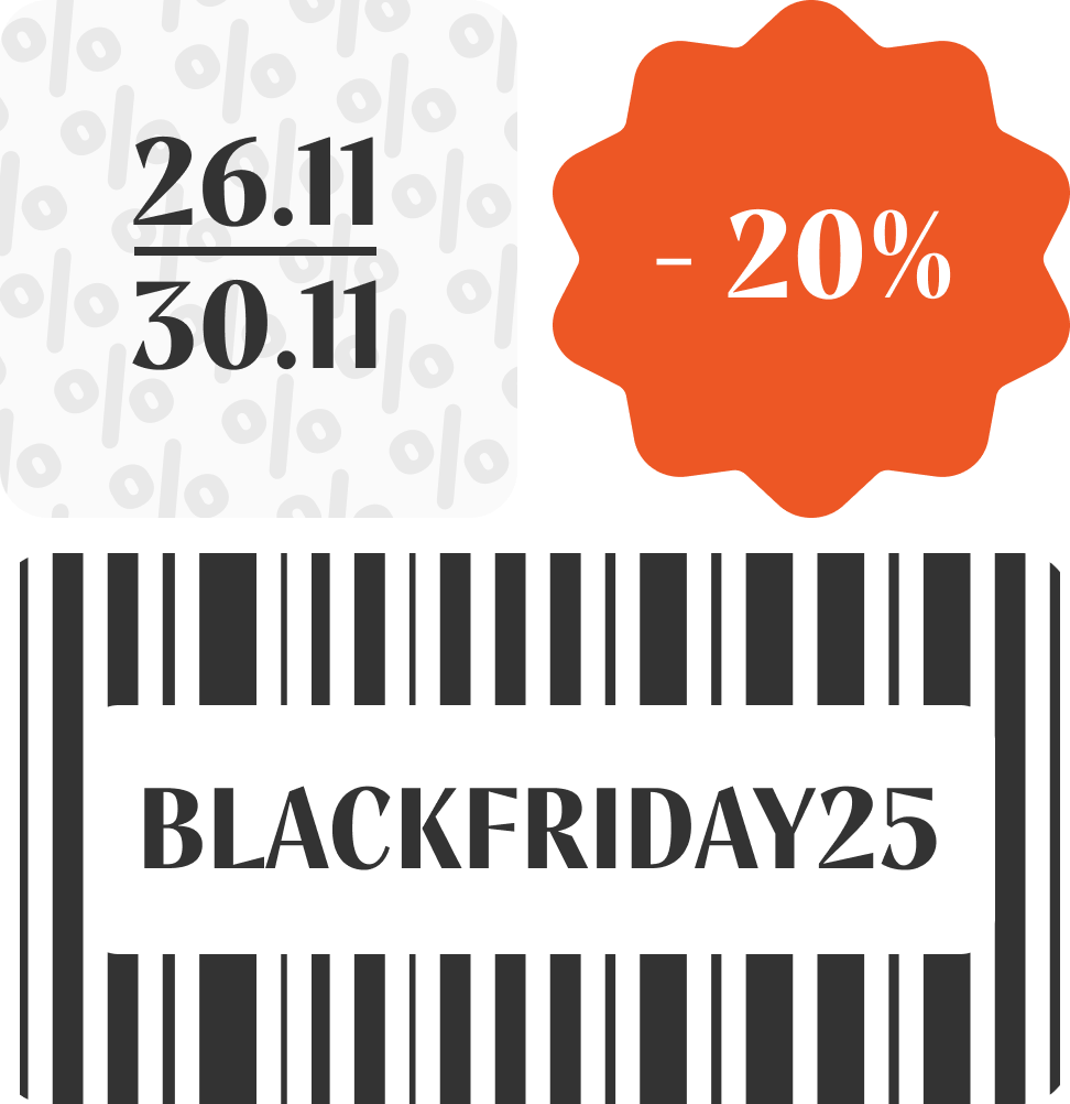 Черная пятница — скидка 20% по промокоду blackfriday25