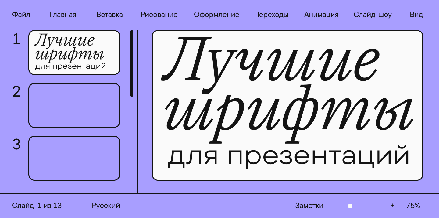 10 лучших шрифтов для профессиональных презентаций PowerPoint в 2025 году