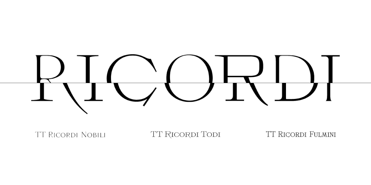 История создания шрифтовой гарнитуры TT Ricordi