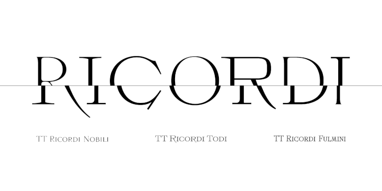 История создания шрифтовой гарнитуры TT Ricordi