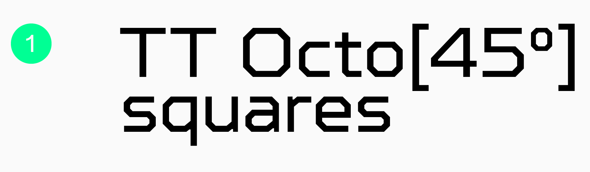лучший игровой шрифт TT Octosquares