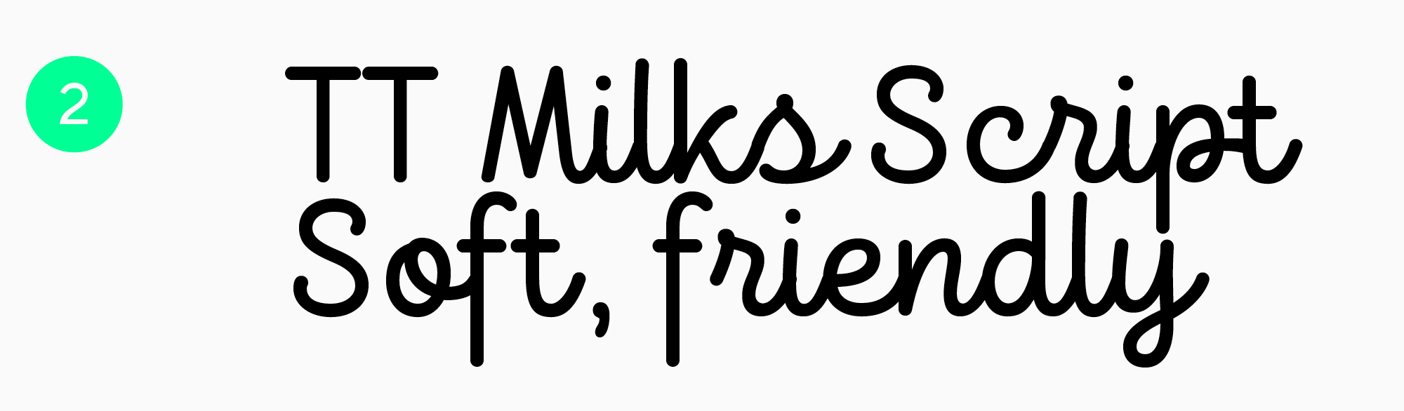 рукописный шрифты для игр TT Milks Script