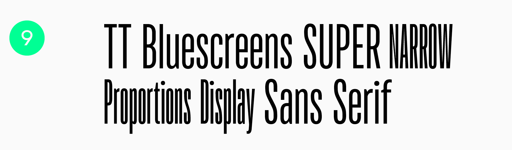 лучший шрифт для упаковки -TT&nbsp;Bluescreens