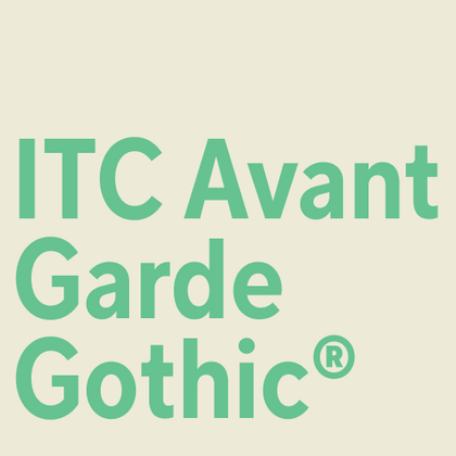 Шрифты похожие на ITC Avant Garde Gothic