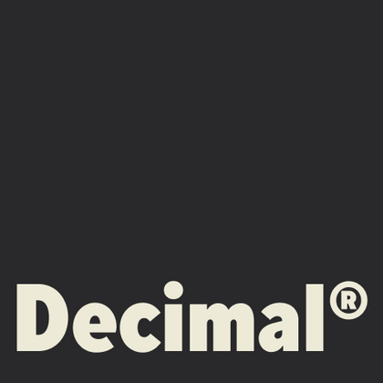 Шрифты похожие на Decimal