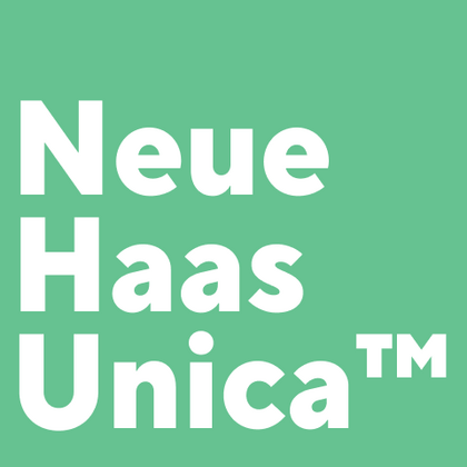 Шрифты похожие на Neue Haas Unica™