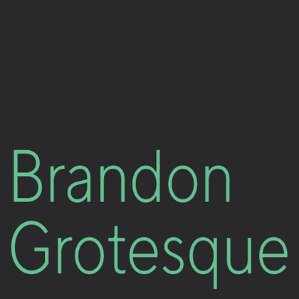 Шрифты похожие на Brandon Grotesque