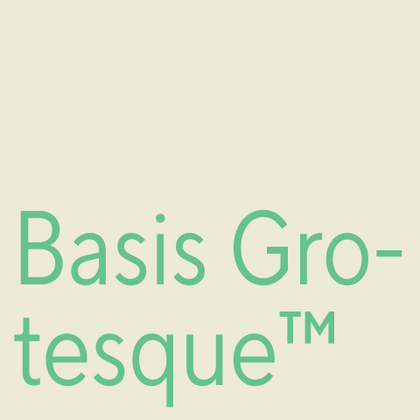 Шрифты похожие на Basis Grotesque™