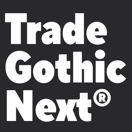 Шрифты похожие на Trade Gothic Next®