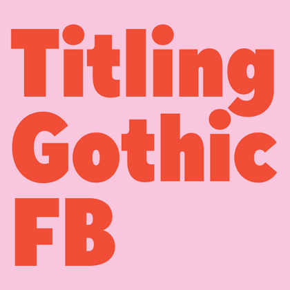 Шрифты похожие на Titling Gothic FB
