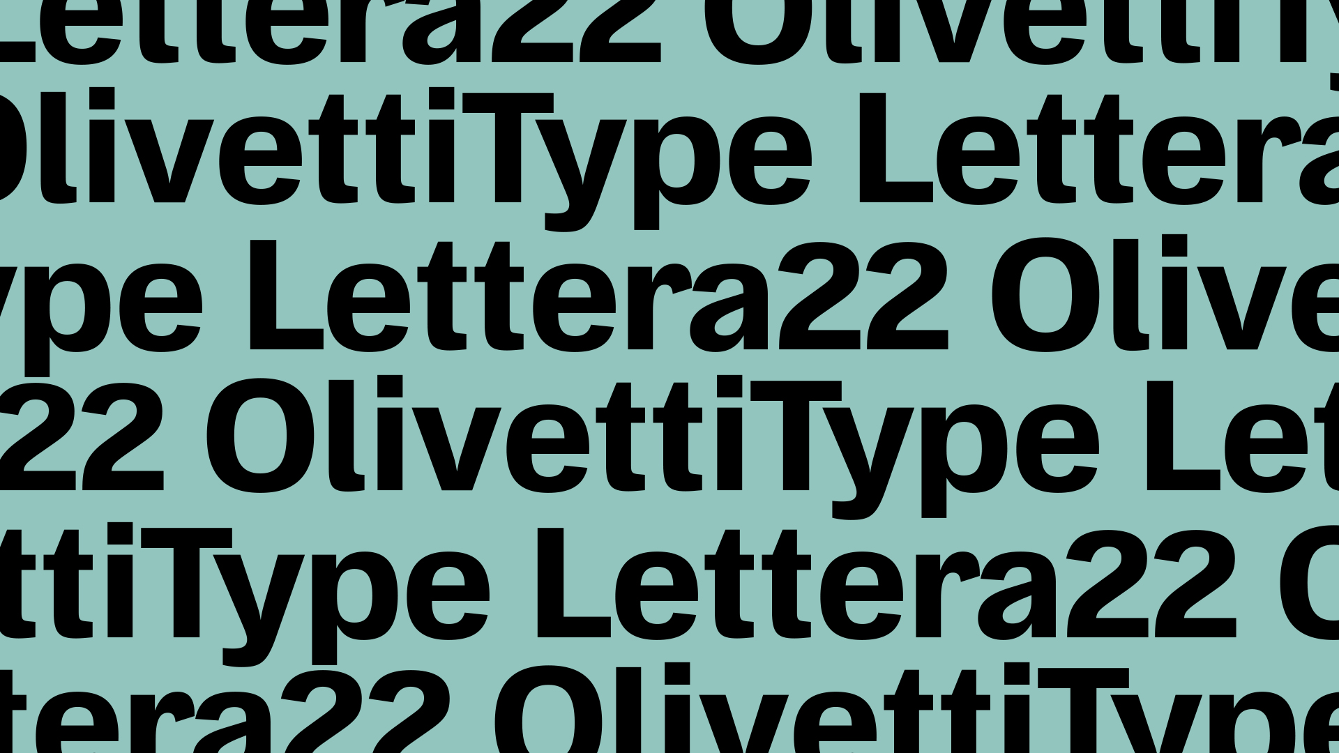 OT L22: мастеринг шрифта к 70-летию легендарной пишущей машинки