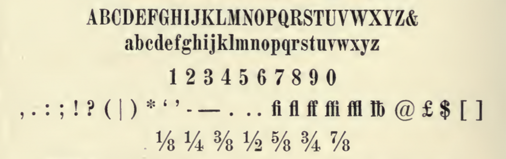 Поиск латиницы в шрифтовых каталогах конца XIX—начала XX века