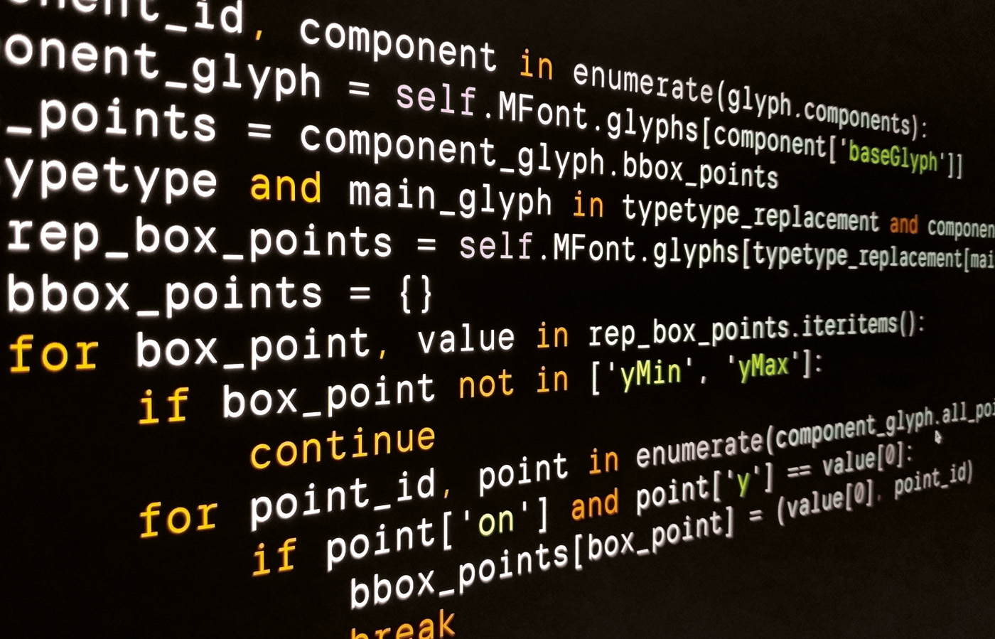 Фотография реального кода хинтинга шрифтов TypeType