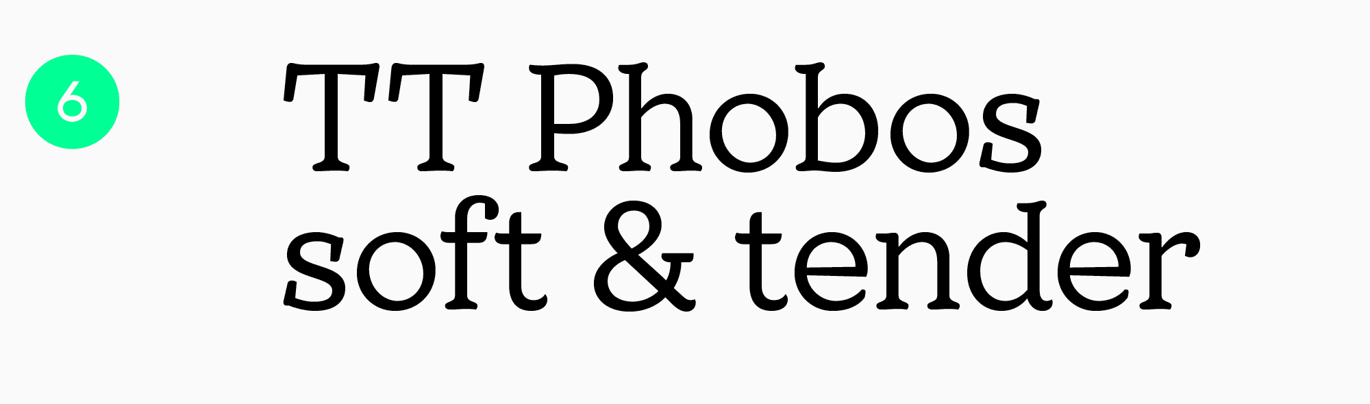 современные шрифты для заголовков TT Phobos