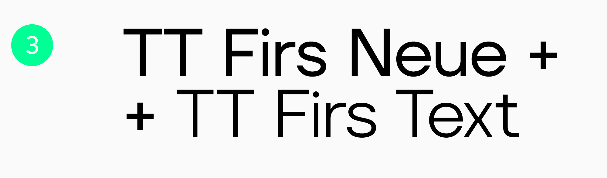 лучший шрифт для упаковки -TT Firs Neue + TT Firs Text