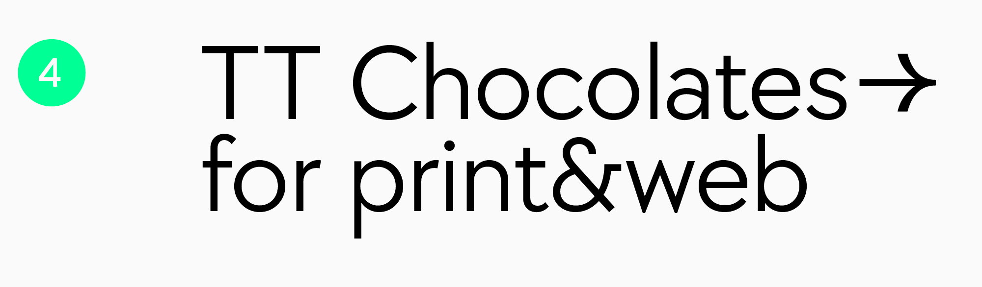 лучший шрифт для упаковки -TT Chocolates