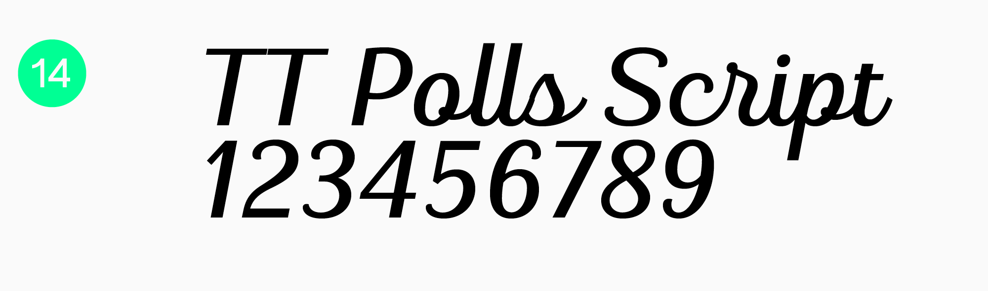 Best script fonts for logos TT Polls Script