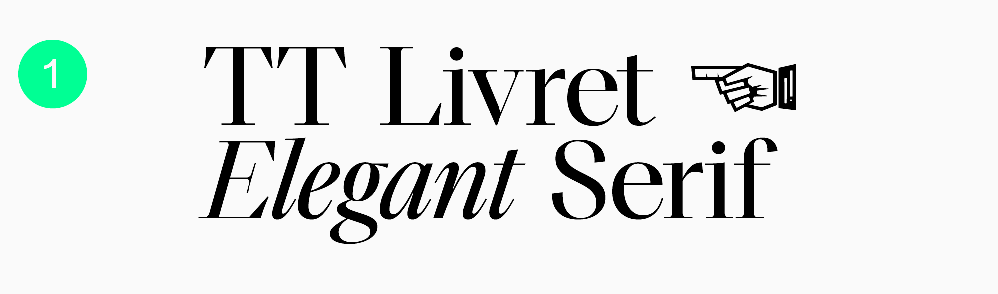 TT Livret—a modern serif free without a vintage look
