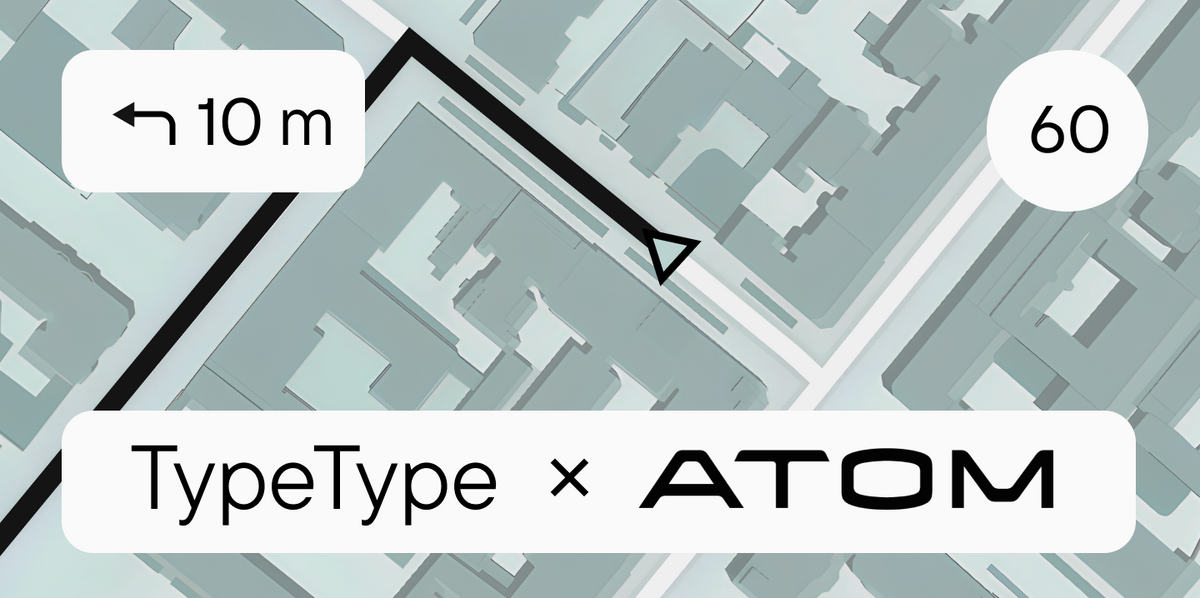 В дорожных условиях: как шрифт TypeType тестировался для интерфейса электромобиля Атом