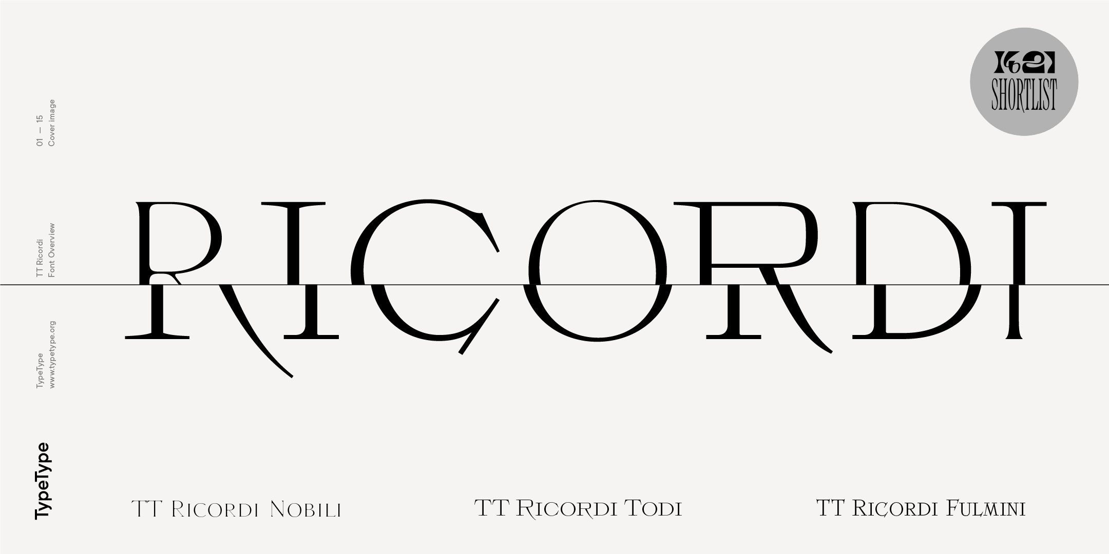 TT Ricordi - купить шрифт, попробовать бесплатно | TypeType